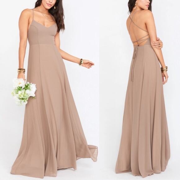 NWT Show Me Your Mumu Godshaw Goddess maxi dress in dune XS - Picture 1 of 6